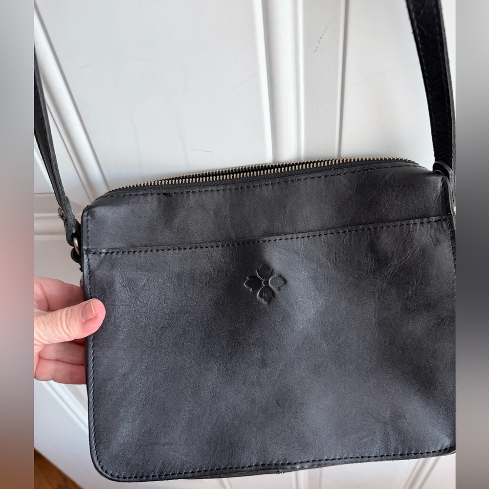 Patricia Nash Sleek Black Crossbody Bag